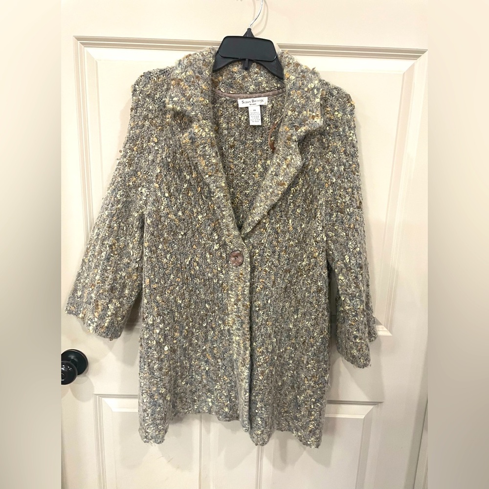 Susan Bristol Sweater Alpaca/Mohair 3/4 sleeves